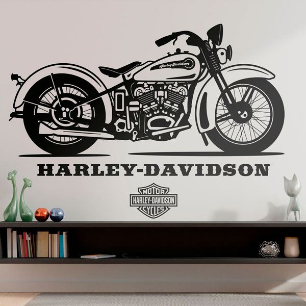 Wandtattoos: Harley Davidson DAH Hillclimbe