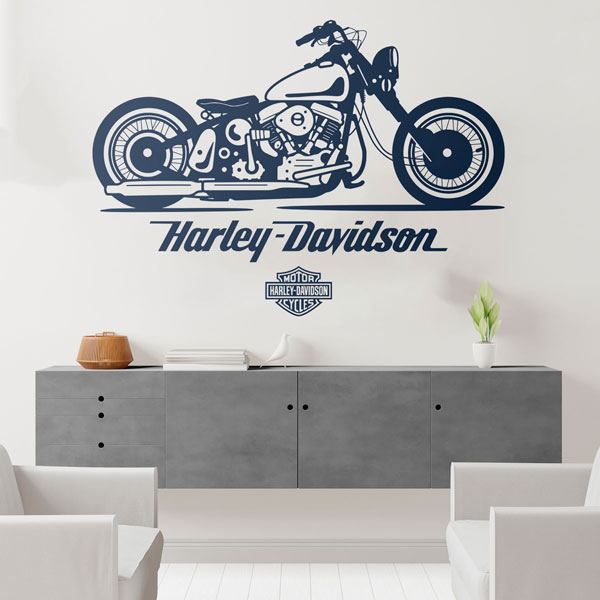 Wandtattoos: Harley Davidson Softail Rocker