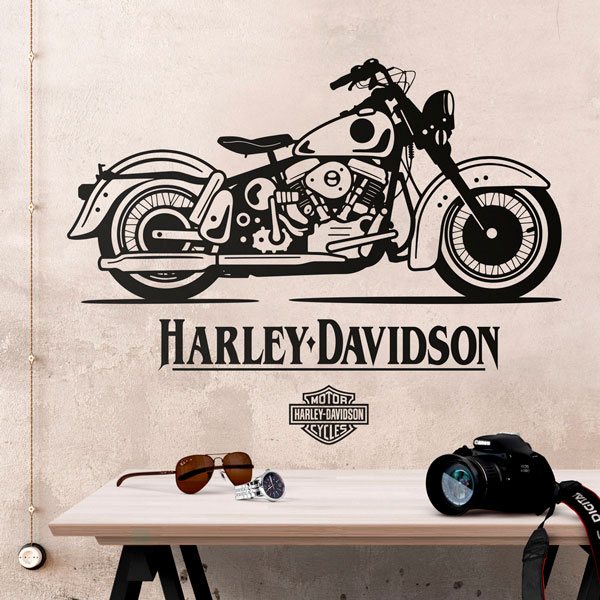 Wandtattoos: Harley Davidson Clásica Klassisch