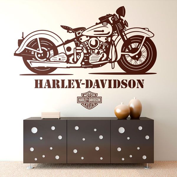 Wandtattoos: Harley Davidson Big Twins