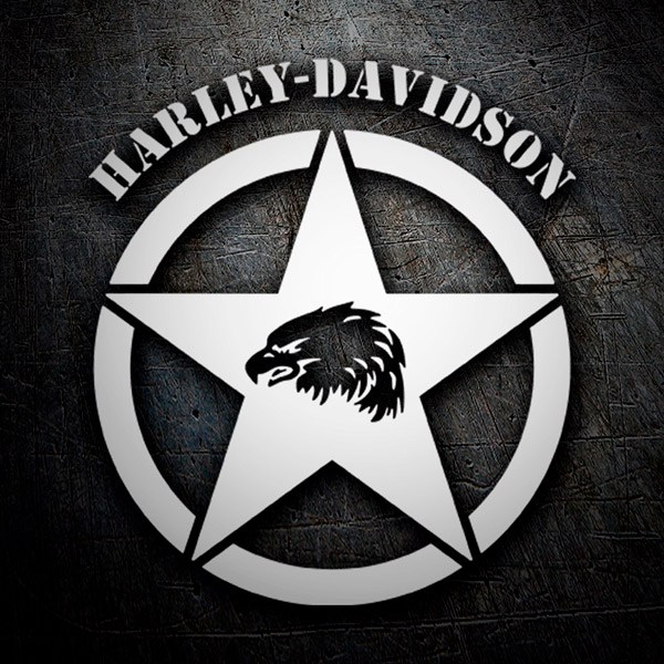 Aufkleber: Harley Davidson, Adler