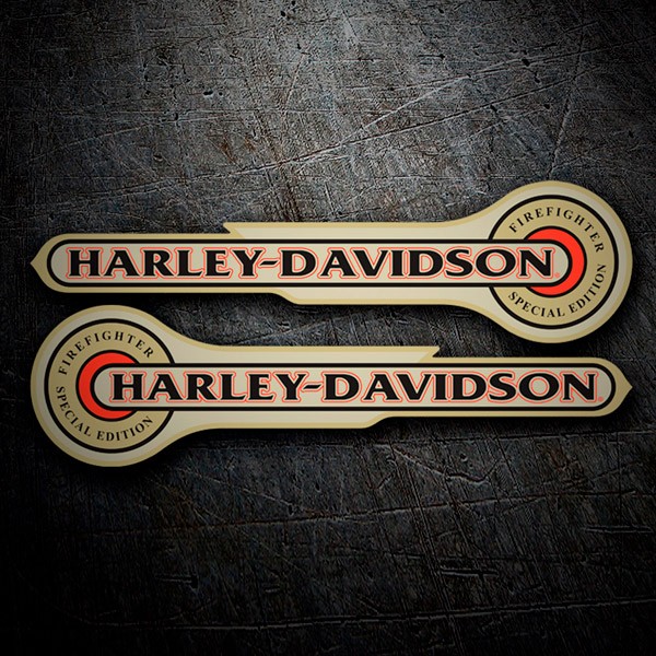 Aufkleber: Harley Davidson, Fire Fighter