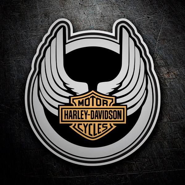 Aufkleber: Harley Davidson kreisförmige Kotflügel