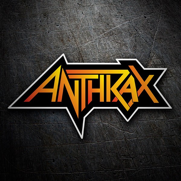 Aufkleber: Anthrax in black