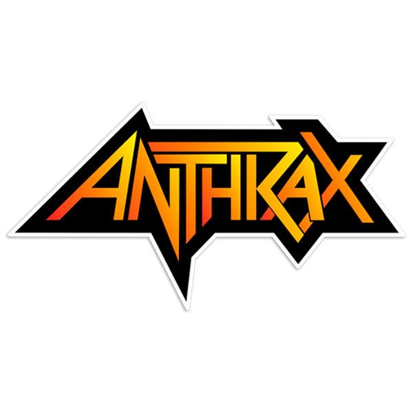 Aufkleber: Anthrax in schwarz