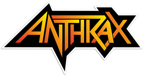 Aufkleber: Anthrax in schwarz