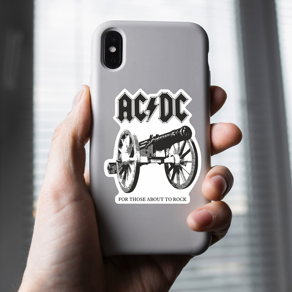 Aufkleber: ACDC Kanone