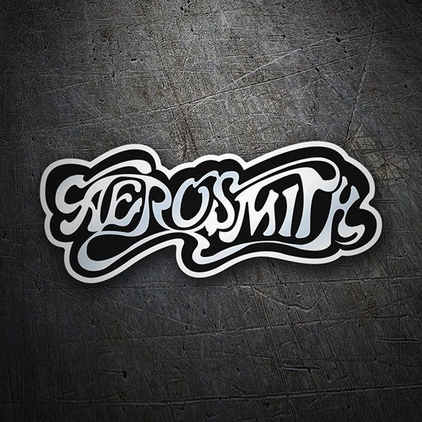 Aufkleber: Logo Aerosmith in stilisierter Schriftart