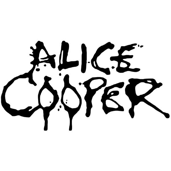 Aufkleber: Alice Cooper Logo mit stilisierter Schrift