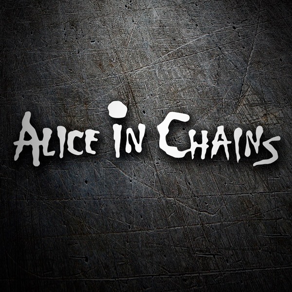 Aufkleber: Alice in Chains im Rockstil