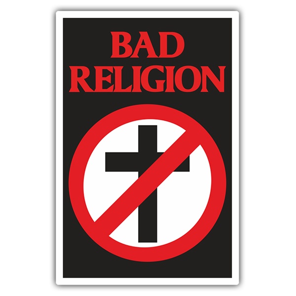 Aufkleber: Bad Religion mit Crossbuster