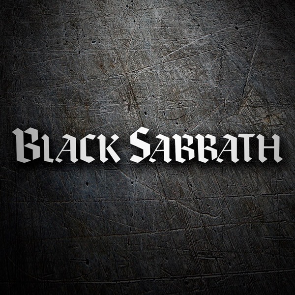 Aufkleber: Logo Black Sabbath in Fettdruck