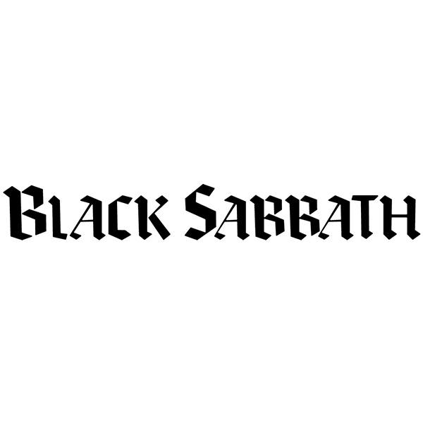 Aufkleber: Logo Black Sabbath in Fettdruck