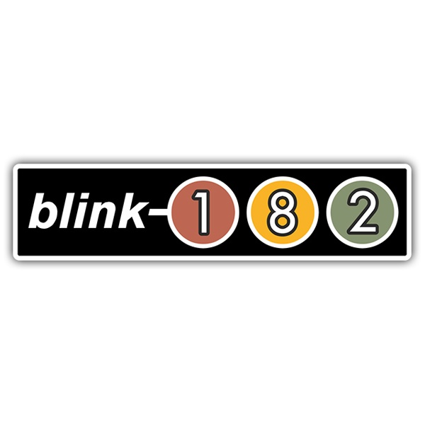 Aufkleber: Blink 182 Retro