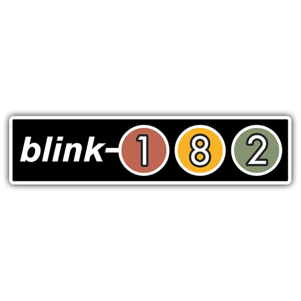 Aufkleber: Blink 182 Retro
