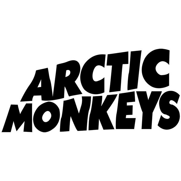 Aufkleber: Arctic Monkeys in Dynamischer Schriftart