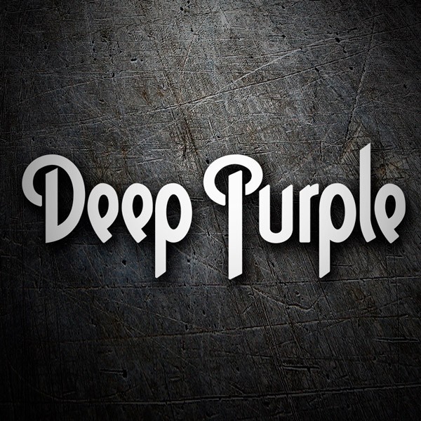 Aufkleber: Deep Purple in stilisierter Schrift