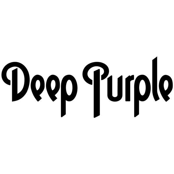 Aufkleber: Deep Purple in stilisierter Schrift