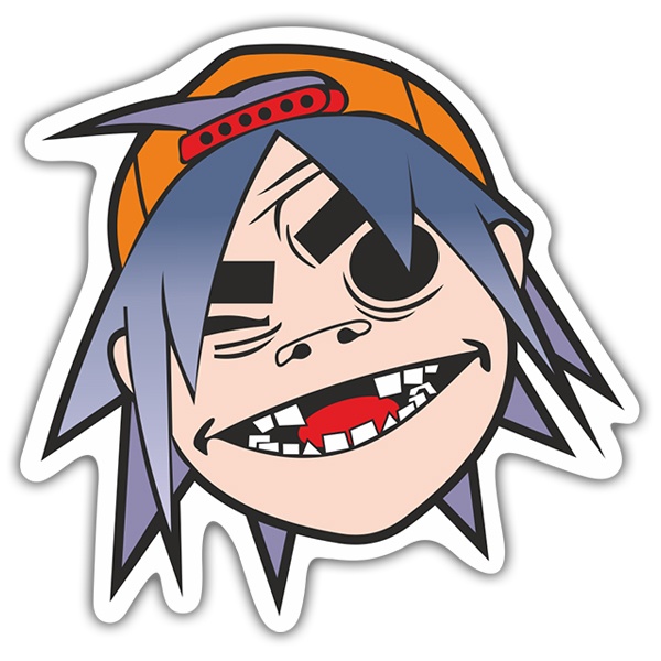 Aufkleber: Gorillaz 2-D