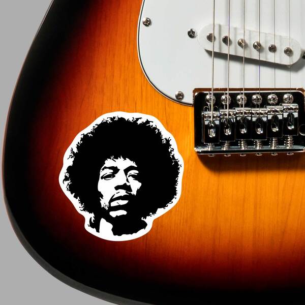 Aufkleber: Jimi Hendrix Classic