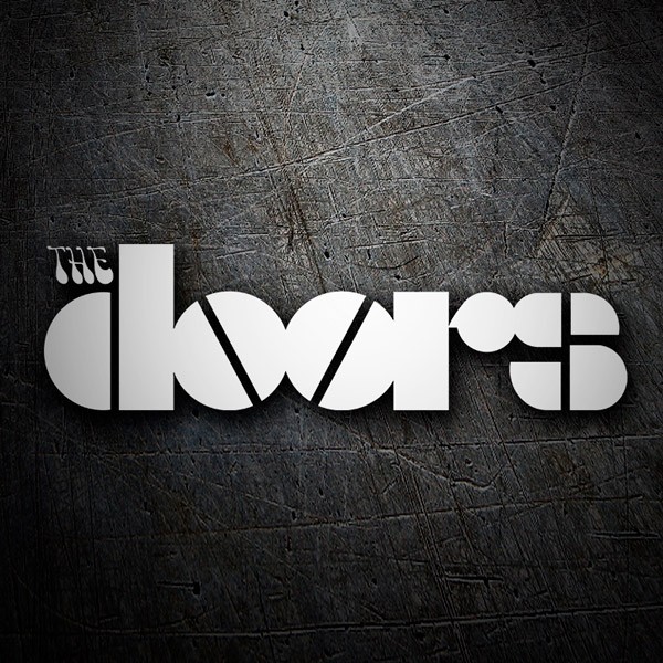 Aufkleber: Logo The Doors