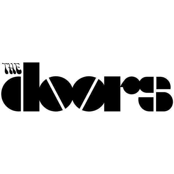 Aufkleber: Logo The Doors