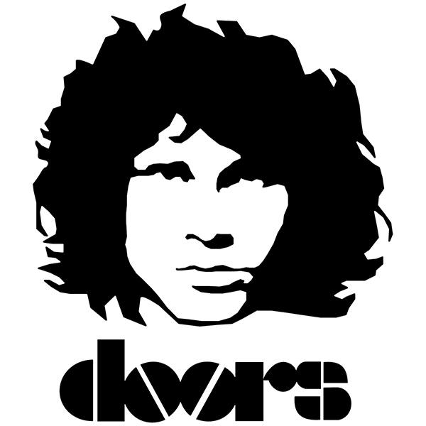 Aufkleber: Morrison The Doors logo