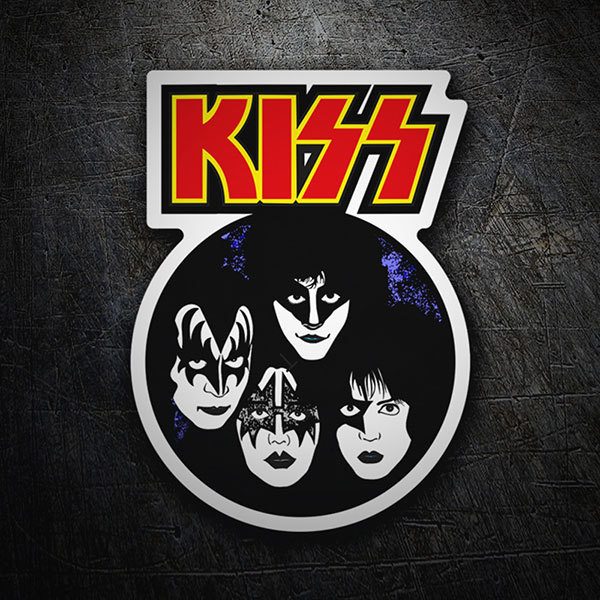 Aufkleber: Kiss Band