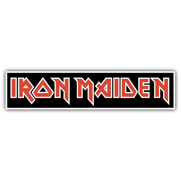 Aufkleber: Iron Maiden Rot