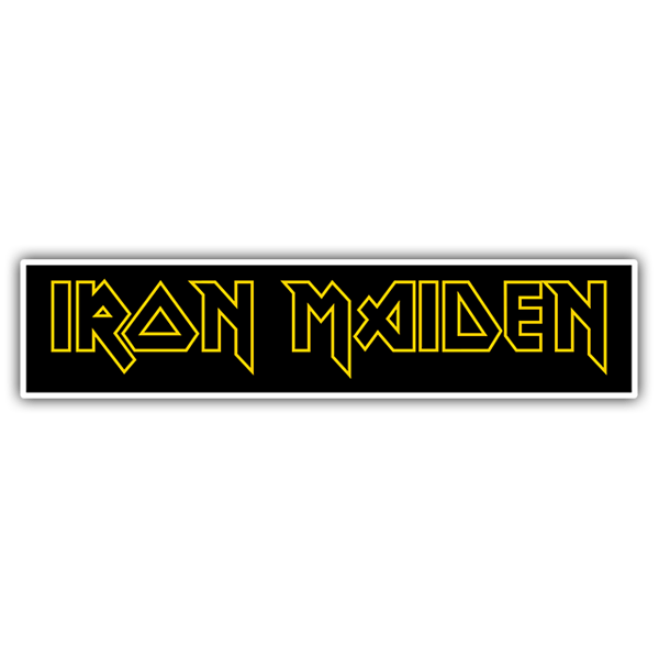 Aufkleber: Iron Maiden Gelb