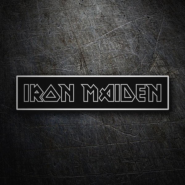 Aufkleber: Iron Maiden Negativ