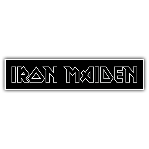 Aufkleber: Iron Maiden Negativ