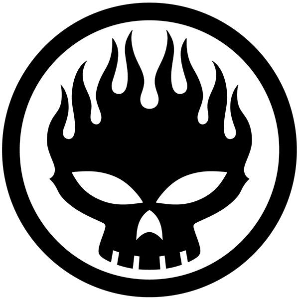 Aufkleber: Offspring Sch&auml;del