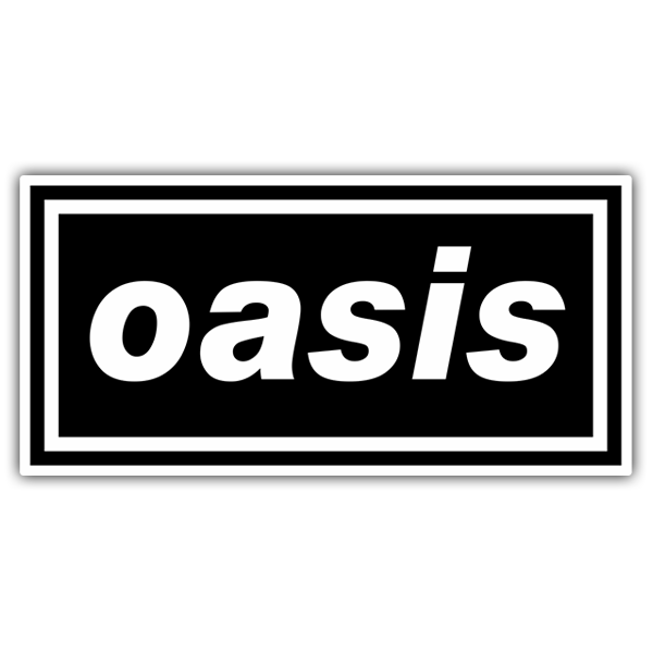 Aufkleber: Logo Oasis im Minimalistischen Design