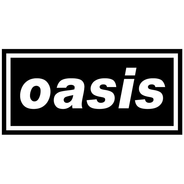Aufkleber: Logo Oasis in Kleinbuchstaben