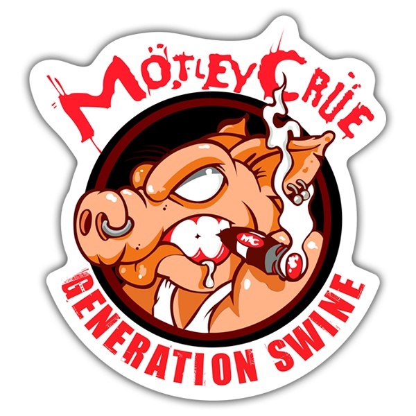 Aufkleber: Mötley Crüe - Generation Swine