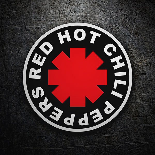 Aufkleber: Red Hot Chili Peppers Schwarz