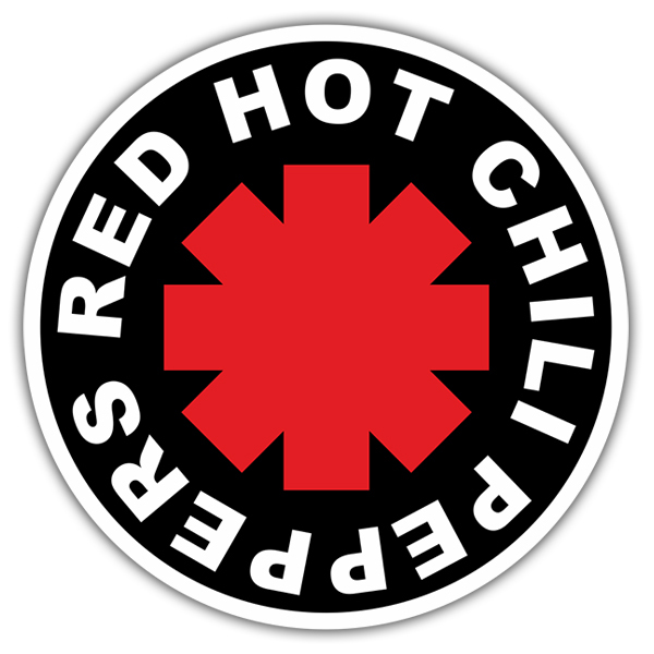 Aufkleber: Red Hot Chili Peppers Schwarz