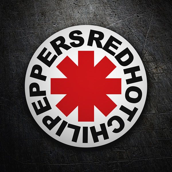 Aufkleber: Red Hot Chili Peppers Weiß