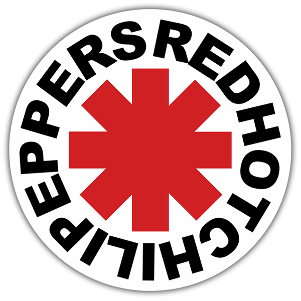 Aufkleber: Red Hot Chili Peppers Weiß