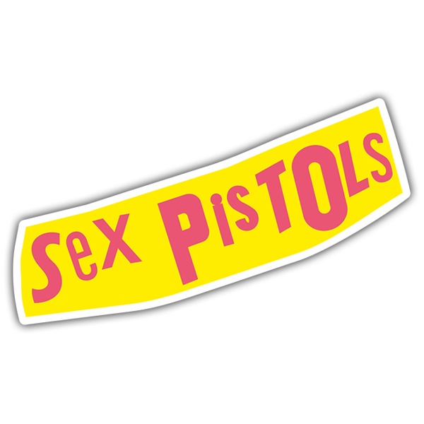 Aufkleber: Logo Sex Pistols in Auff&auml;lligen Buchstaben