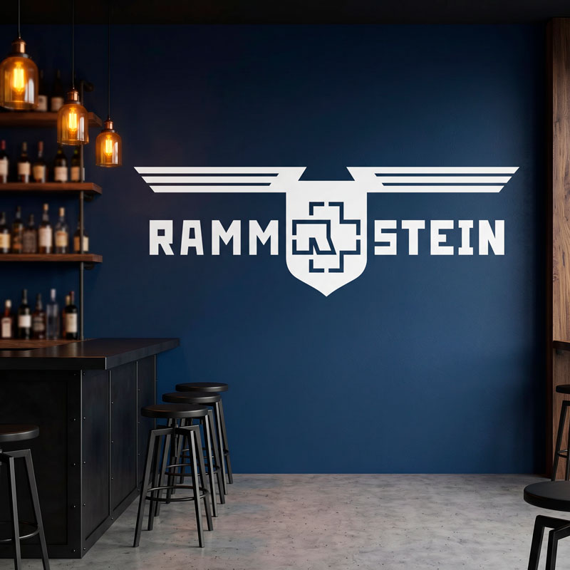 Rammstein Schild mit Fl&uuml;geln 2