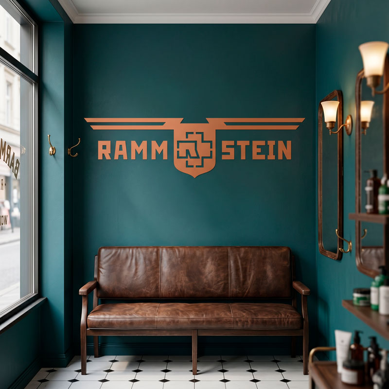 Rammstein Schild mit Fl&uuml;geln 3