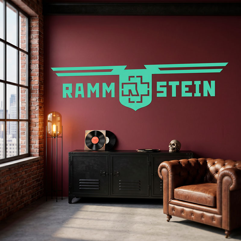 Rammstein Schild mit Fl&uuml;geln 8