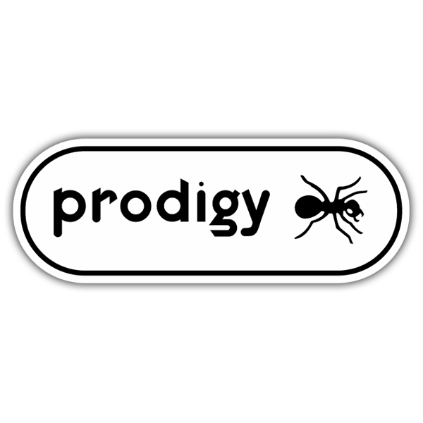 Aufkleber: Prodigy Logo mit Ameise