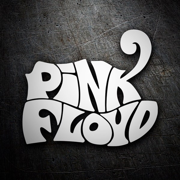 Aufkleber: Pink Floyd Logo im Psychodelischen Stil