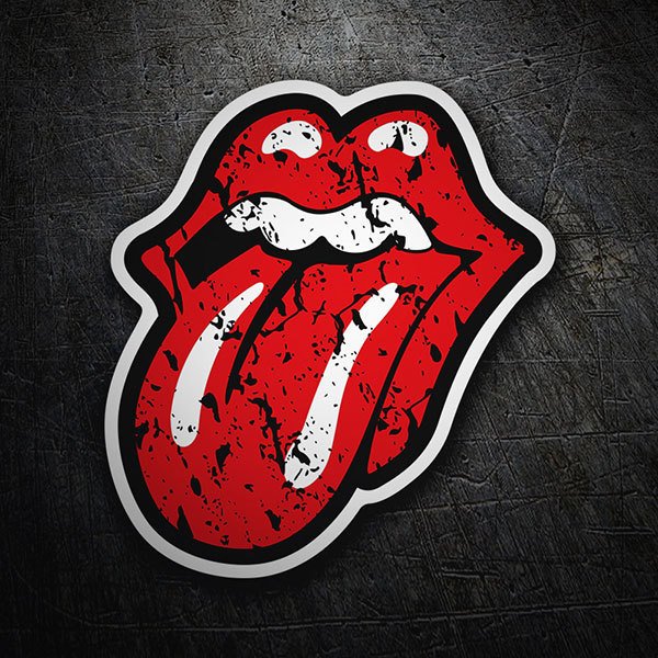 Aufkleber: The Rolling Stones getragen
