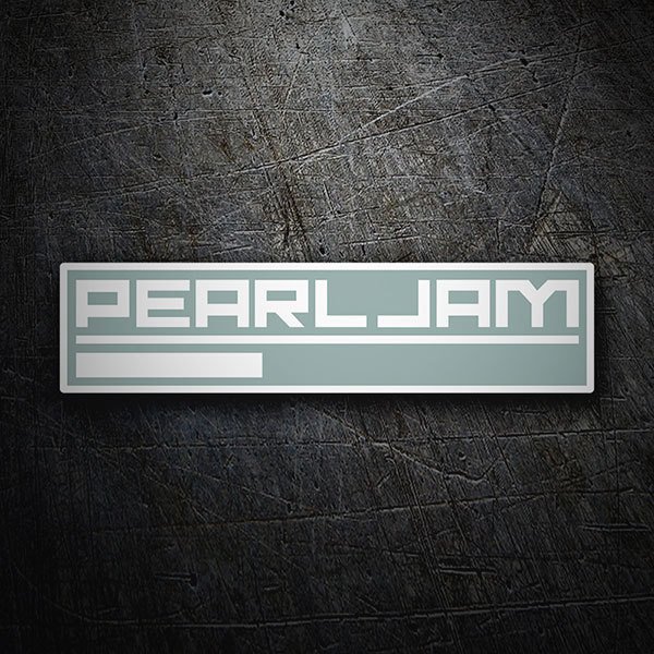 Aufkleber: Logo Pearl Jam mit unterer Linie