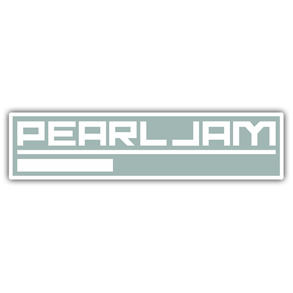 Aufkleber: Logo Pearl Jam mit unterer Linie
