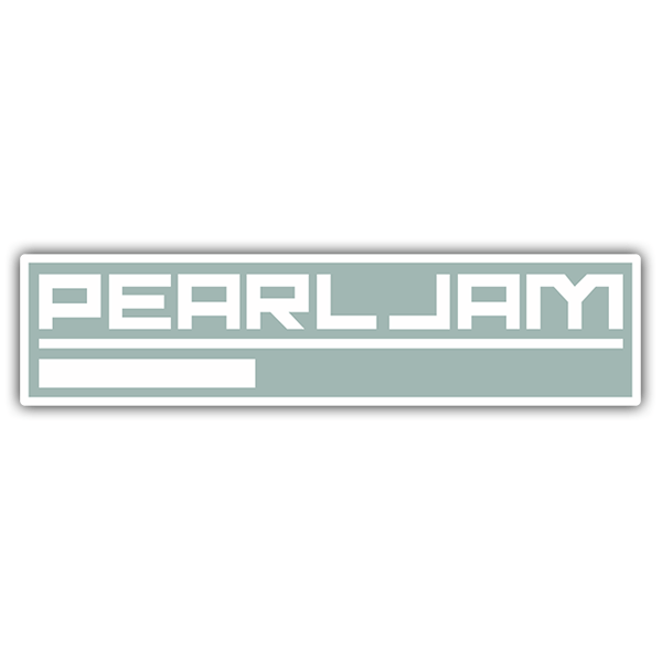 Aufkleber: Logo Pearl Jam mit unterer Linie